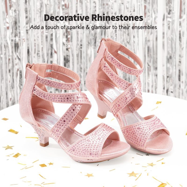 Girls Toddler Rhinestones Sandals - PINK - 3